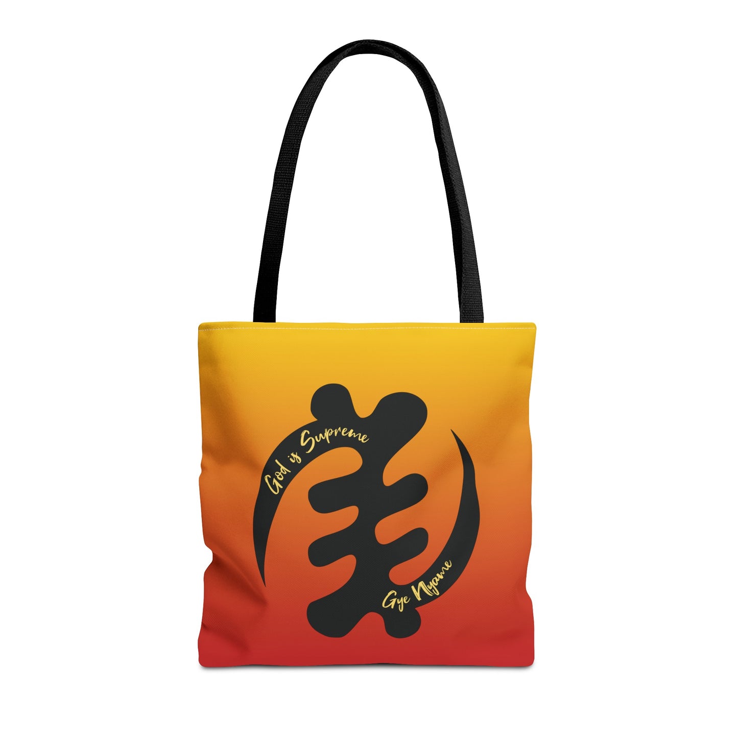 Afrocentric Tote Bag with the African Symbol for God is Supreme.