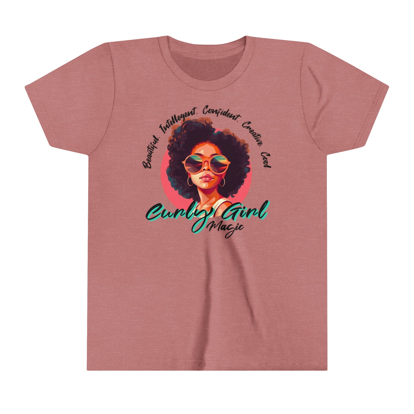 Curly Girls Magic Kids T-Shirt with Inspirational, Positive Affirmations