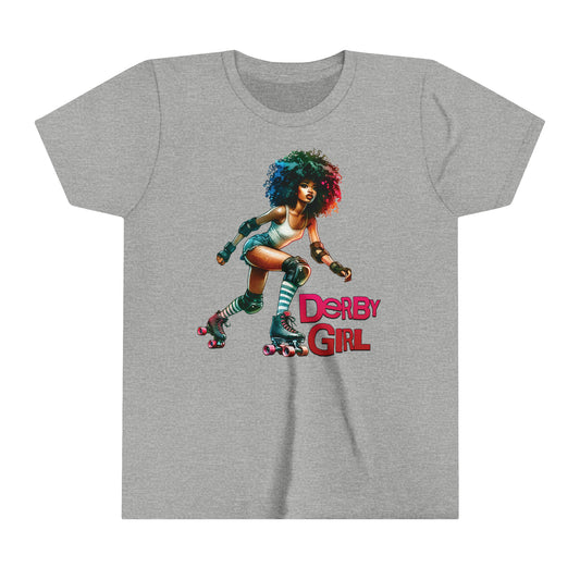 Vibrant, Bold, Derby Girl Graphic T-Shirt for Kids