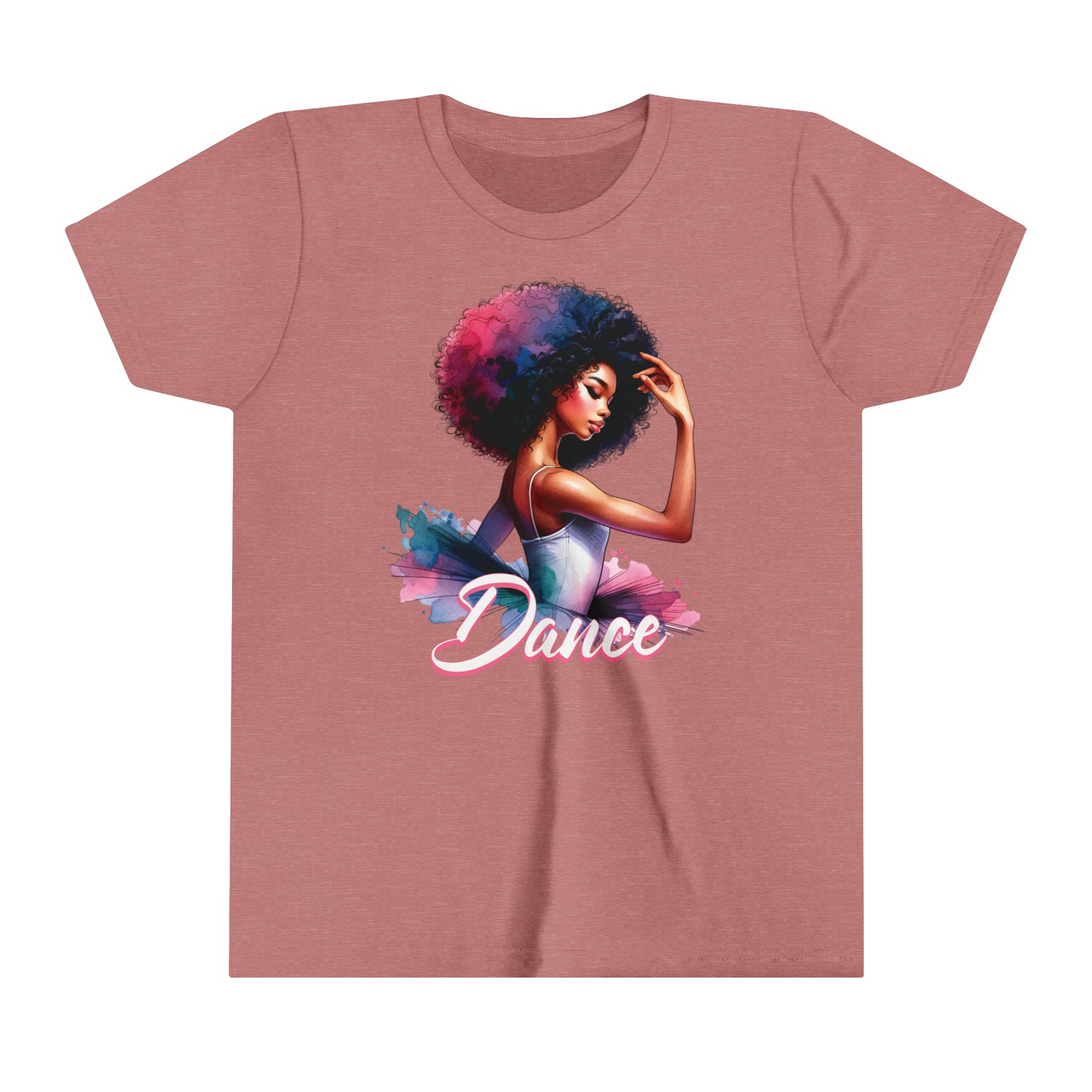 Beautiful Dancing Ballerina with Afro, T-Shirt for Kids