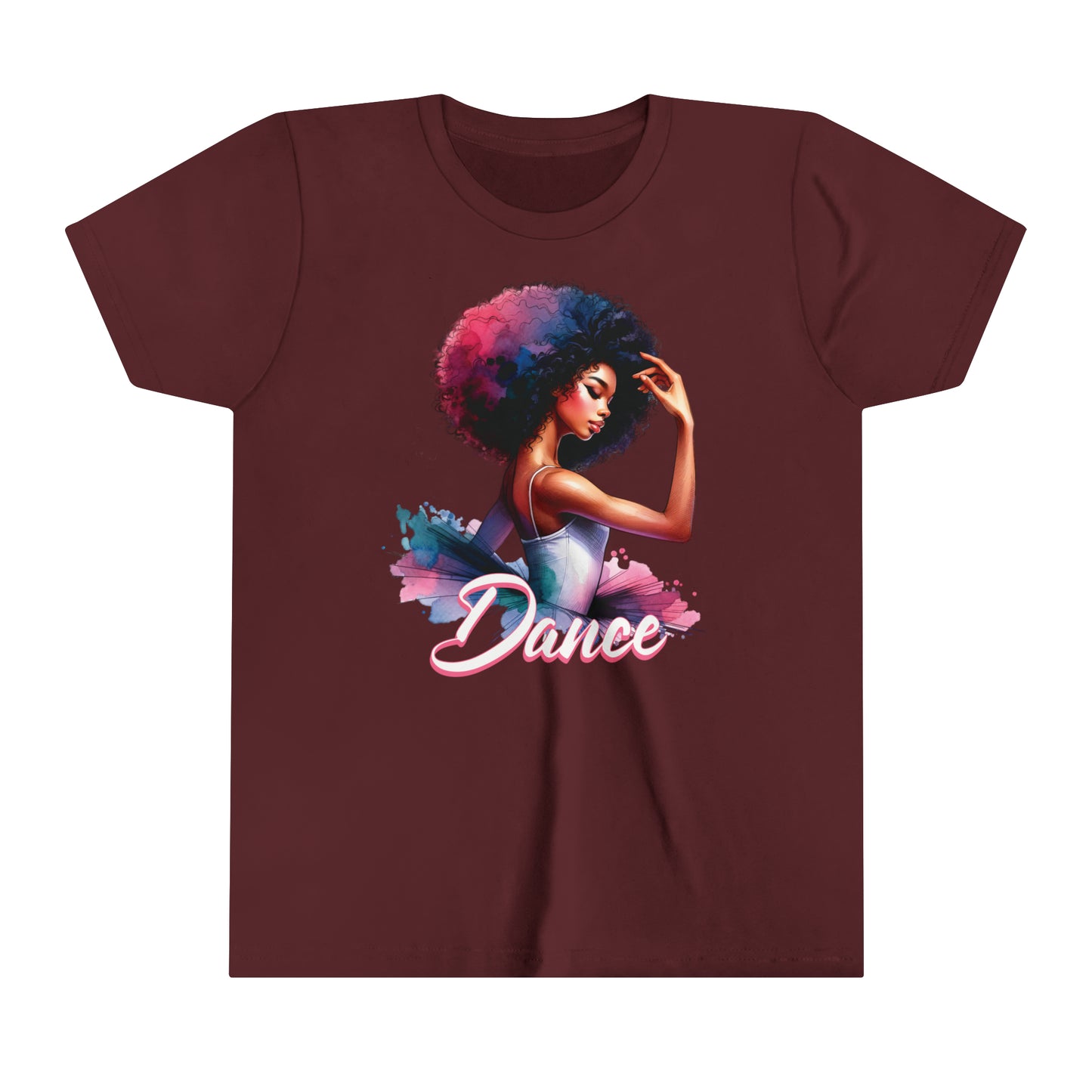 Beautiful Dancing Ballerina with Afro, T-Shirt for Kids