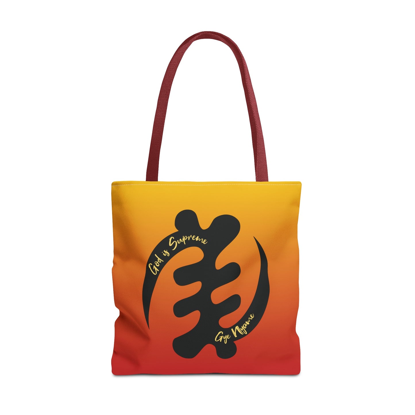 Afrocentric Tote Bag with the African Symbol for God is Supreme.