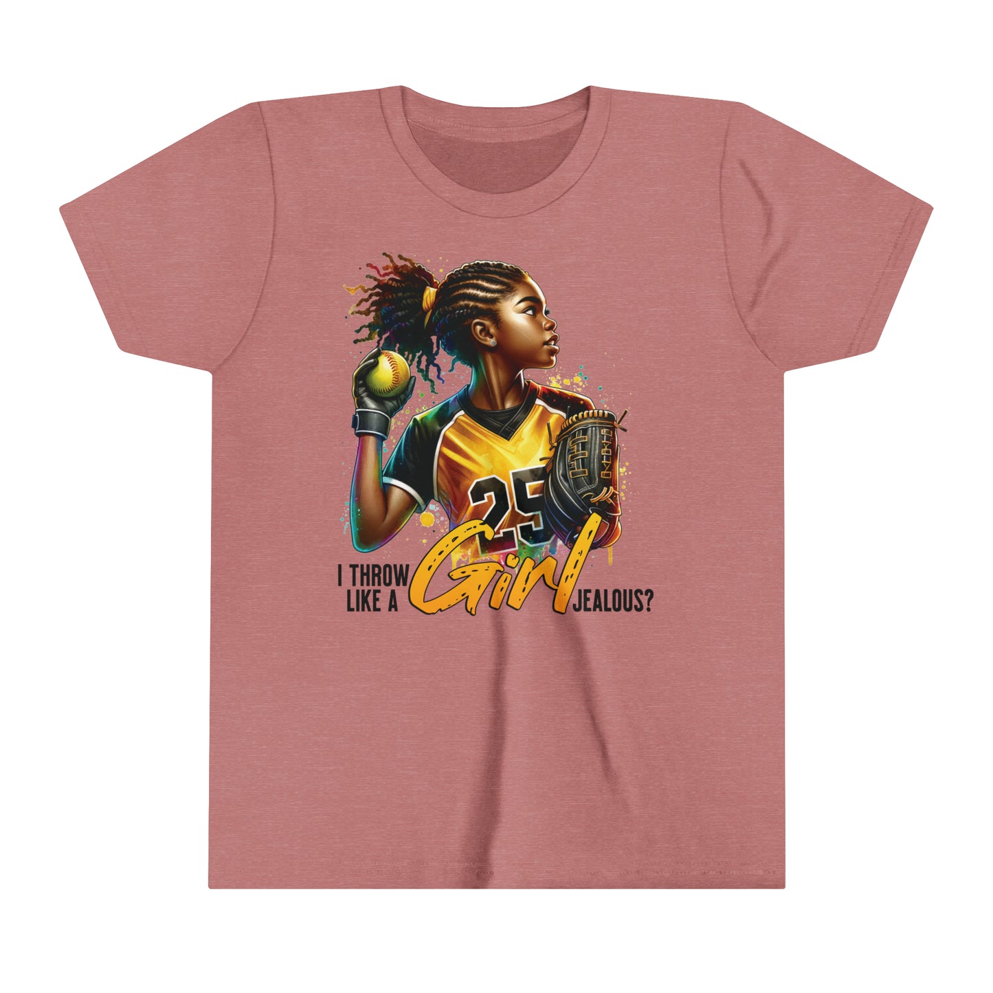 I Throw Like A Girl, Jealous? Self Empowering T-Shirt for Softball Lovers