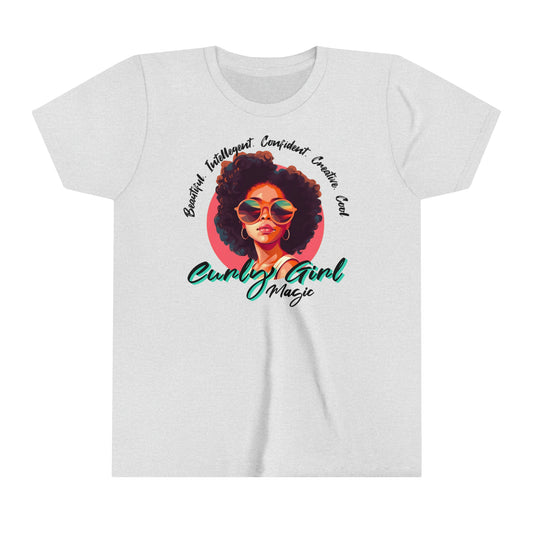 Curly Girls Magic Kids T-Shirt with Inspirational, Positive Affirmations