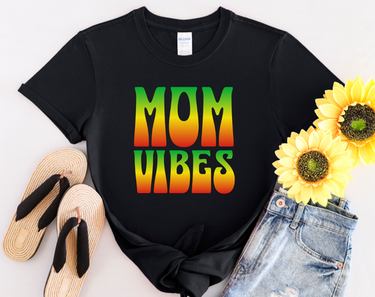 Graphic T-Shirt with Bold Vibrant Afrocentric Colours. Mom Vibes!